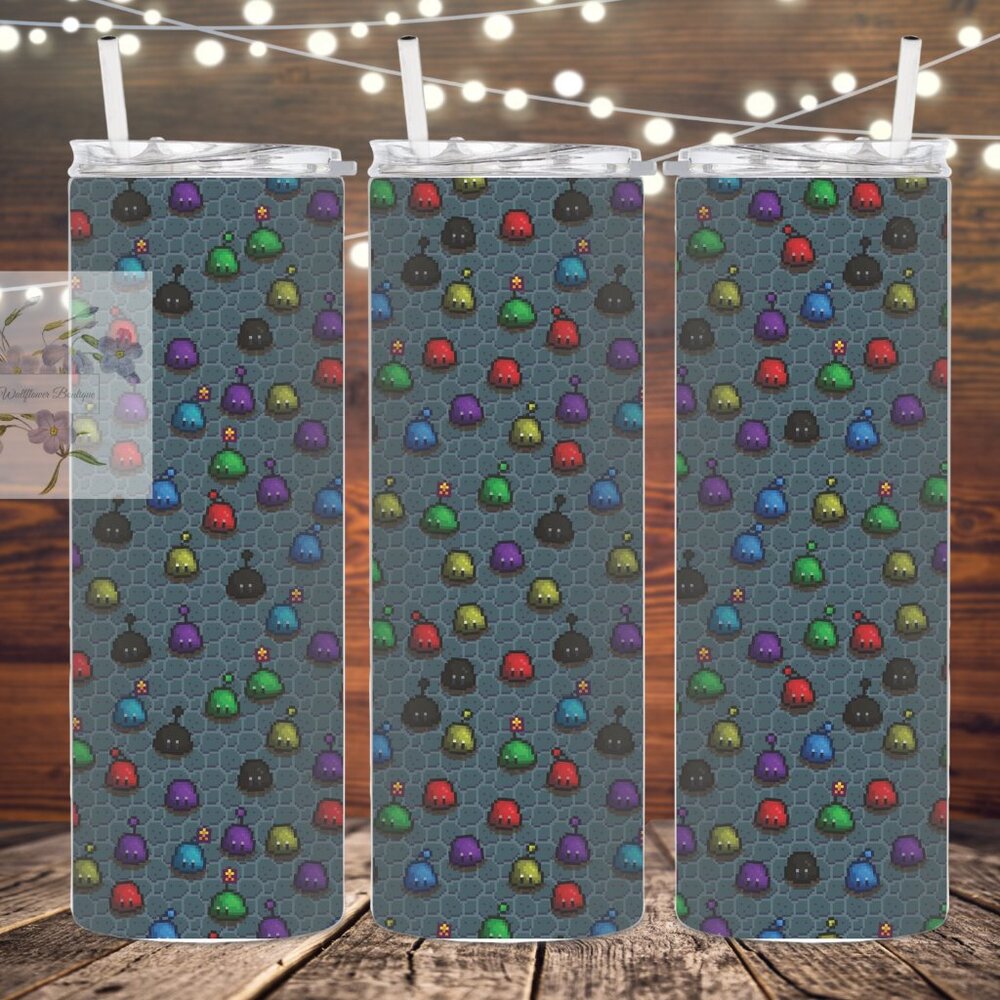 Rainbow Slimes Metal Insulated Stainless Steel Tumbler